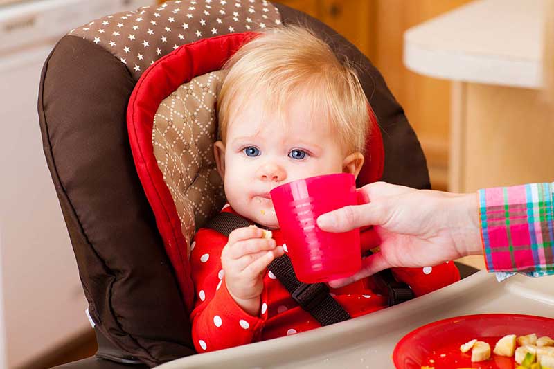 Learning to drink from a cup: 6-18 months